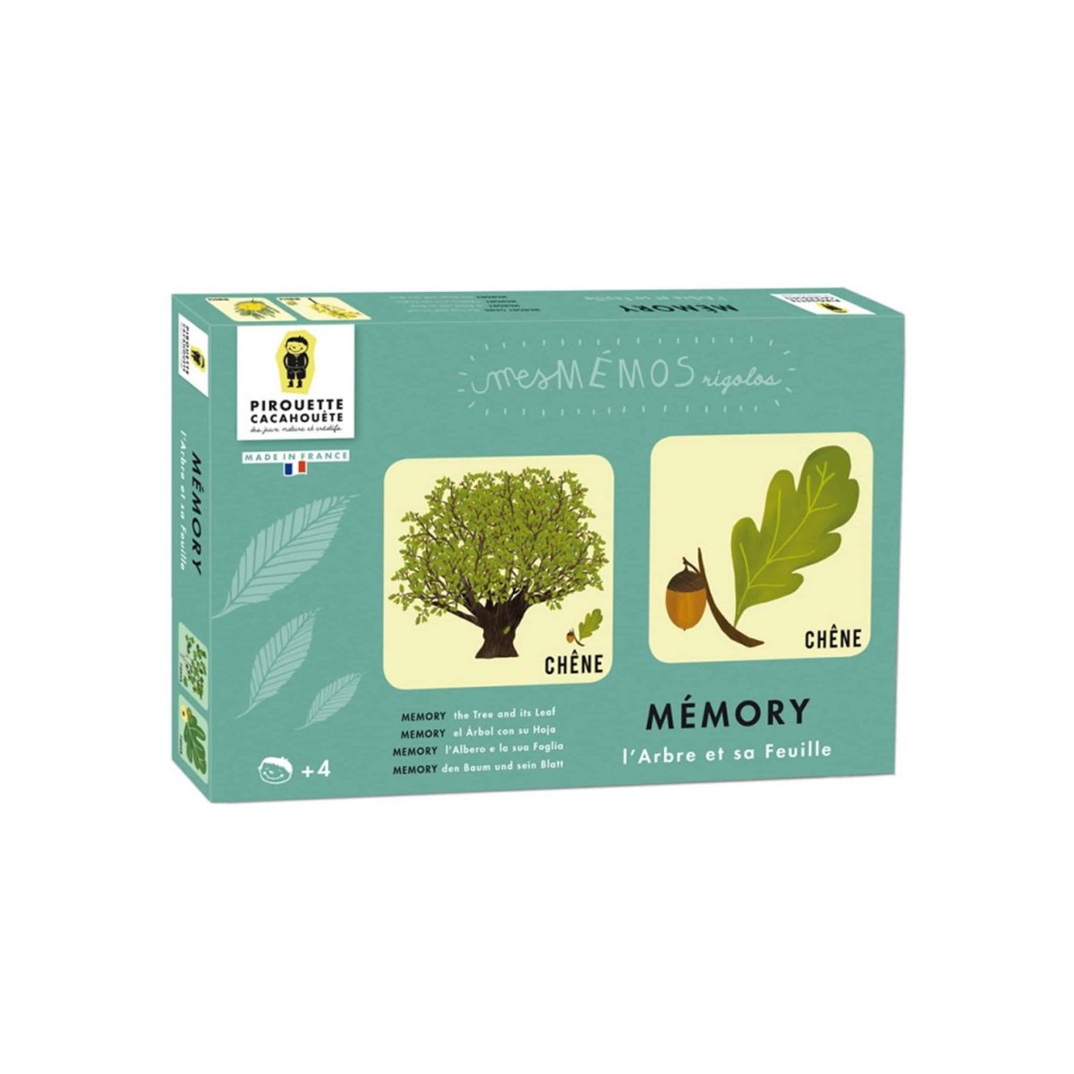 Jeu memory enfant – L’arbre et sa feuille – Pirouette Cacahouète