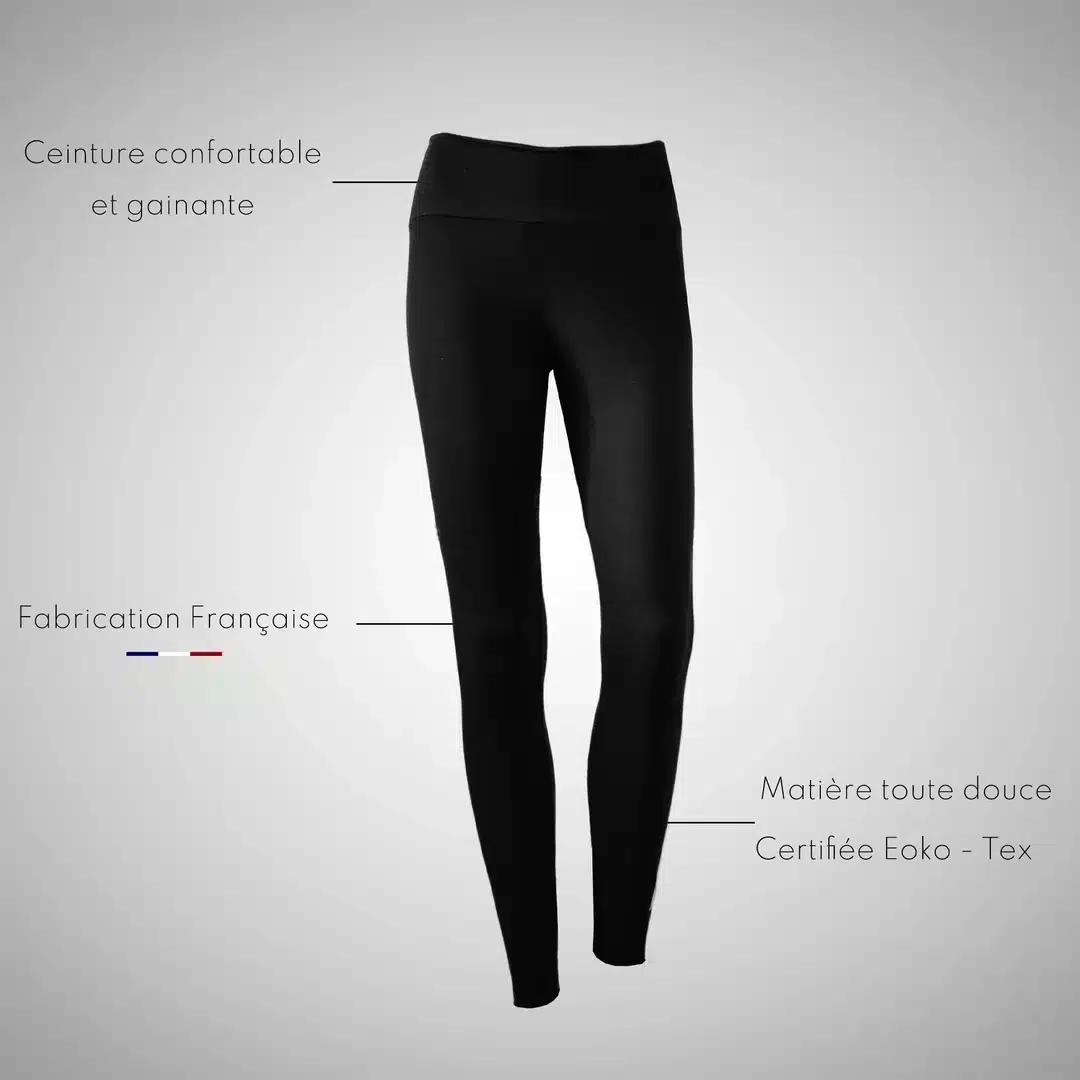 Legging yoga made in france – Femme – Noir – La Pièce Paris – Image 5
