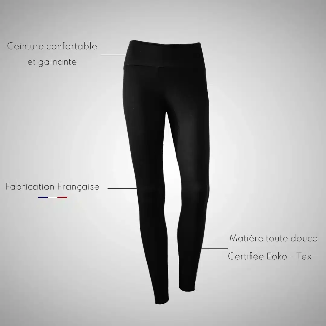 Legging yoga made in france – Femme – Noir – La Pièce Paris – Image 9