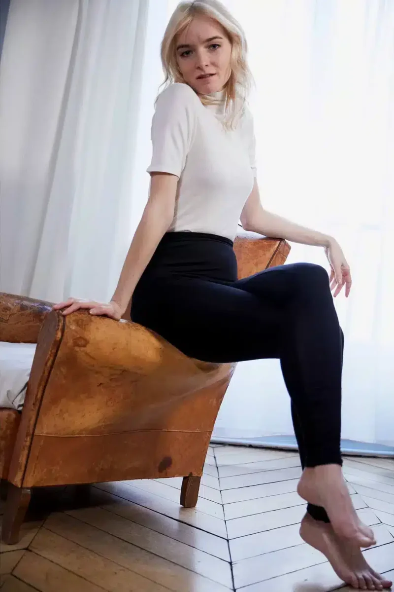 Legging yoga made in france – Femme – Noir – La Pièce Paris – Image 8