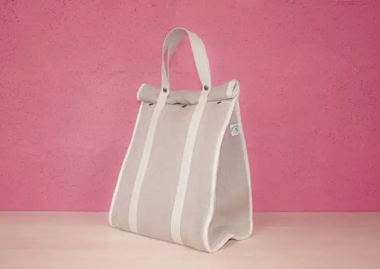 Sac isotherme en laine de mouton – Cabas de 25L signé Mouton givré – Image 2